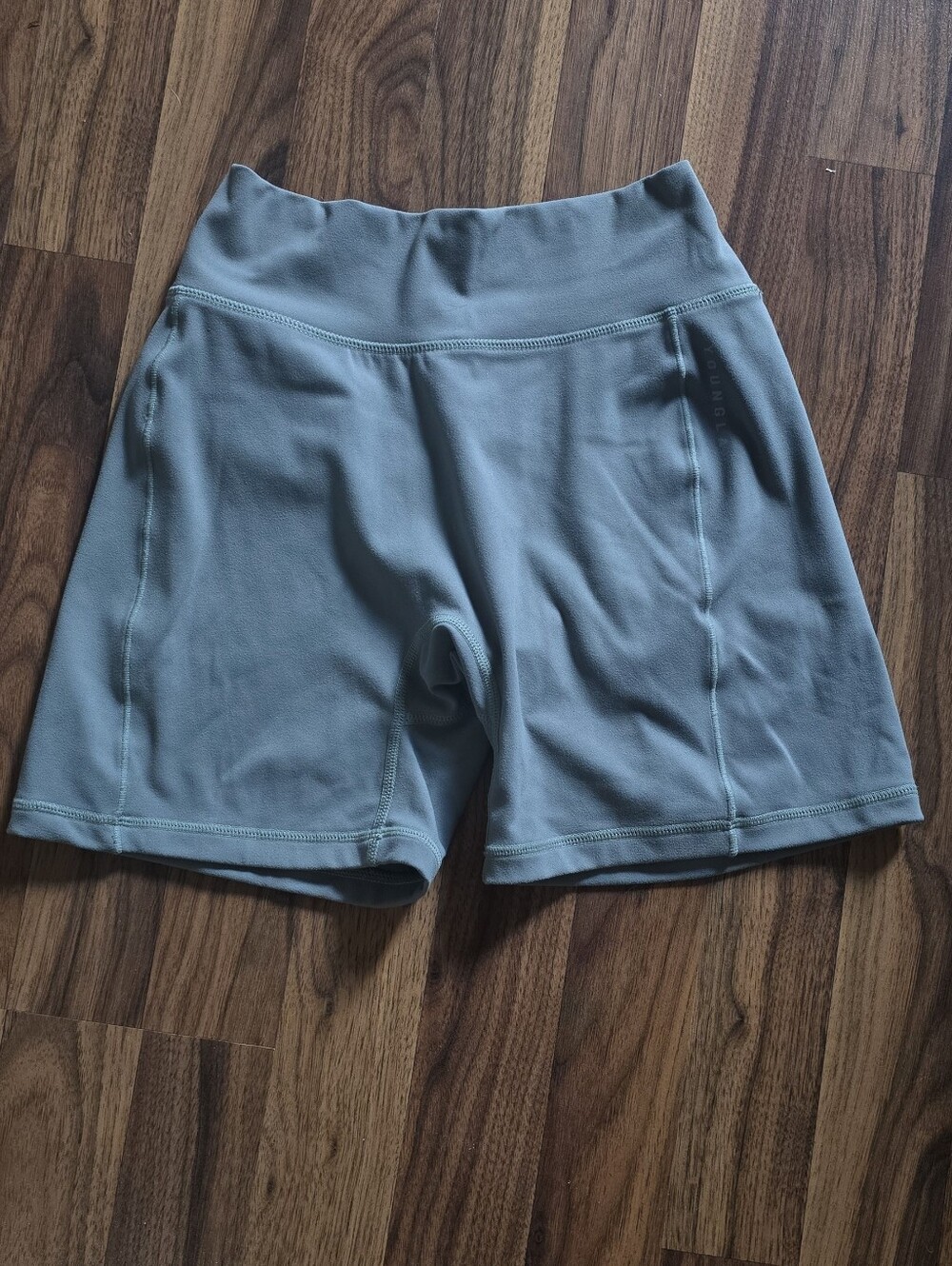 YoungLA Women’s High-Waist Bike Shorts — Sage